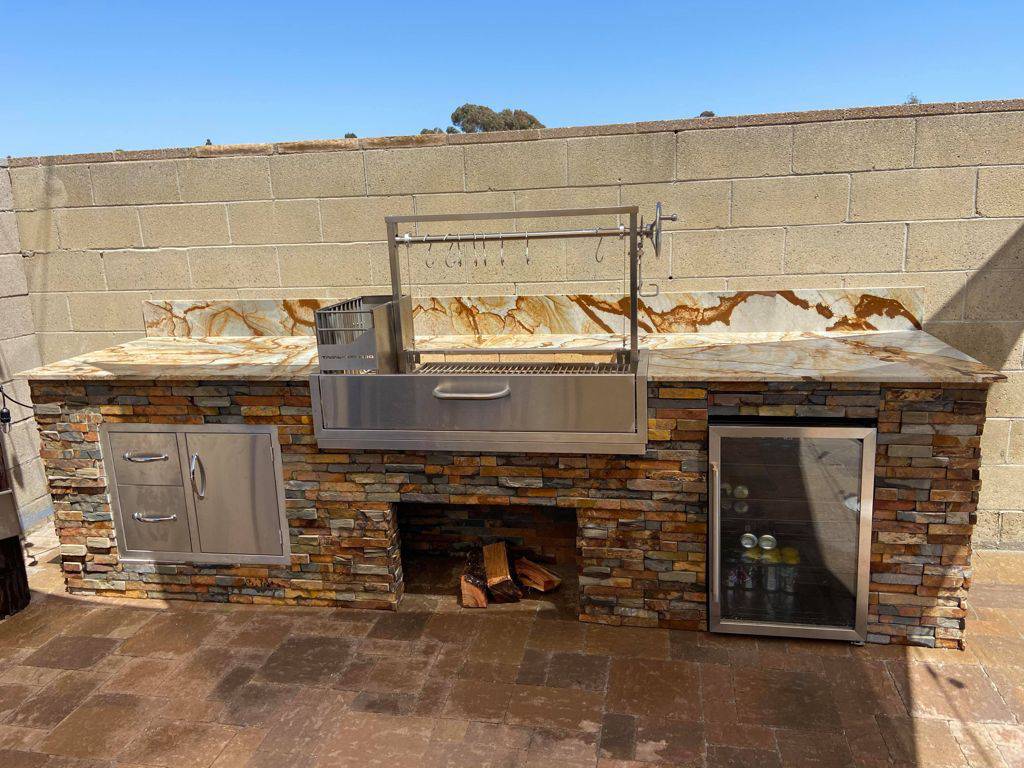 Tagwood BBQ Santa Maria Argentine Wood Fire & Charcoal Gaucho Grill Built in | BBQ05SS--