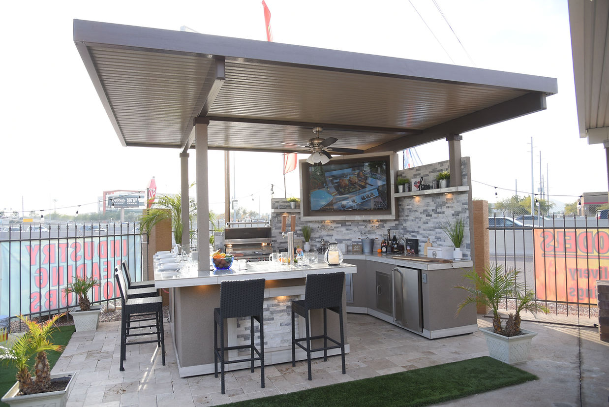 Best Outdoor Kitchen Bermuda BBQ Island with TV