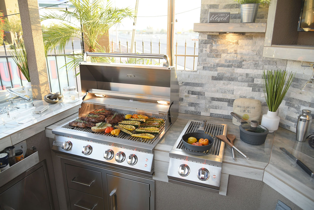 Best Outdoor Kitchen Bermuda BBQ Island with TV