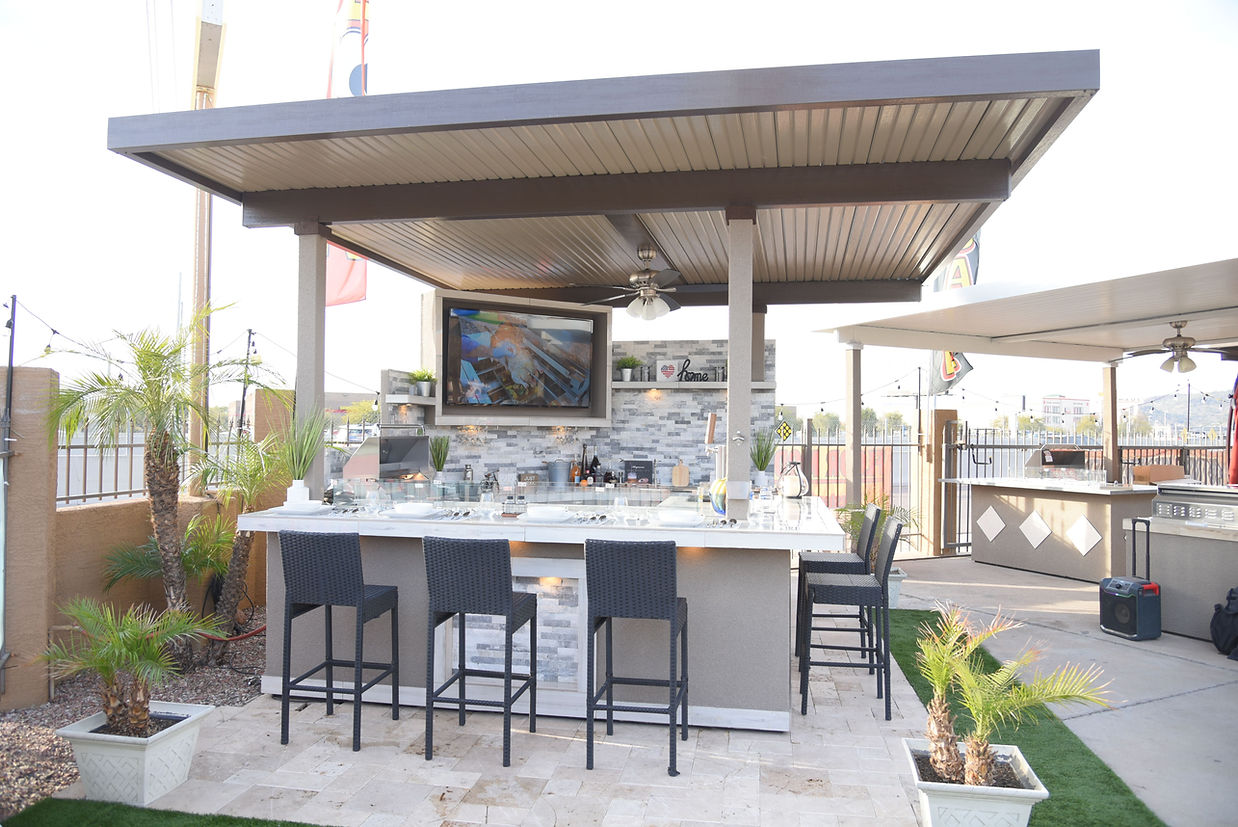 Best Outdoor Kitchen Bermuda BBQ Island with TV