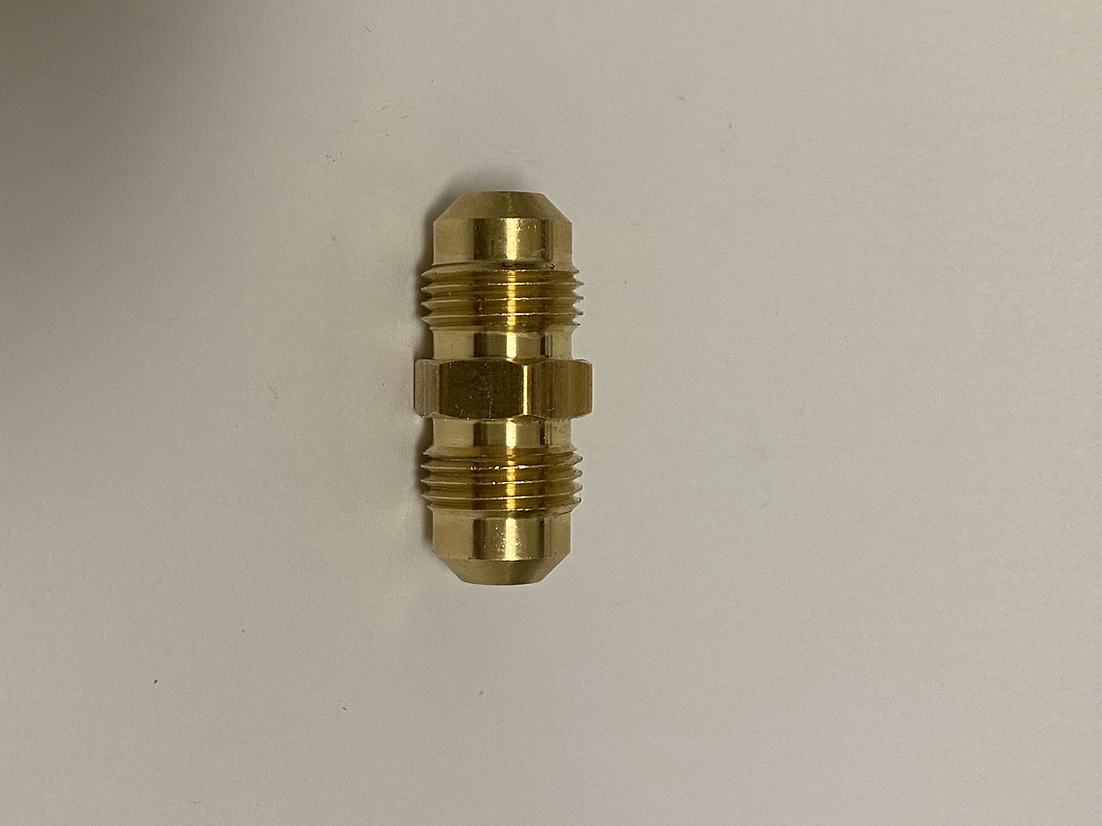 3/8 inch x 3/8 Inch Flare Fitting Union for Flare Flex Lines Extensions