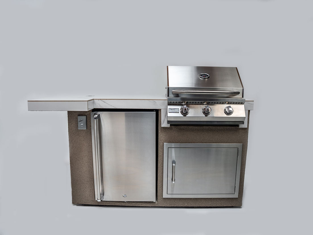 Mini Maui 6-Foot Outdoor Kitchen Island