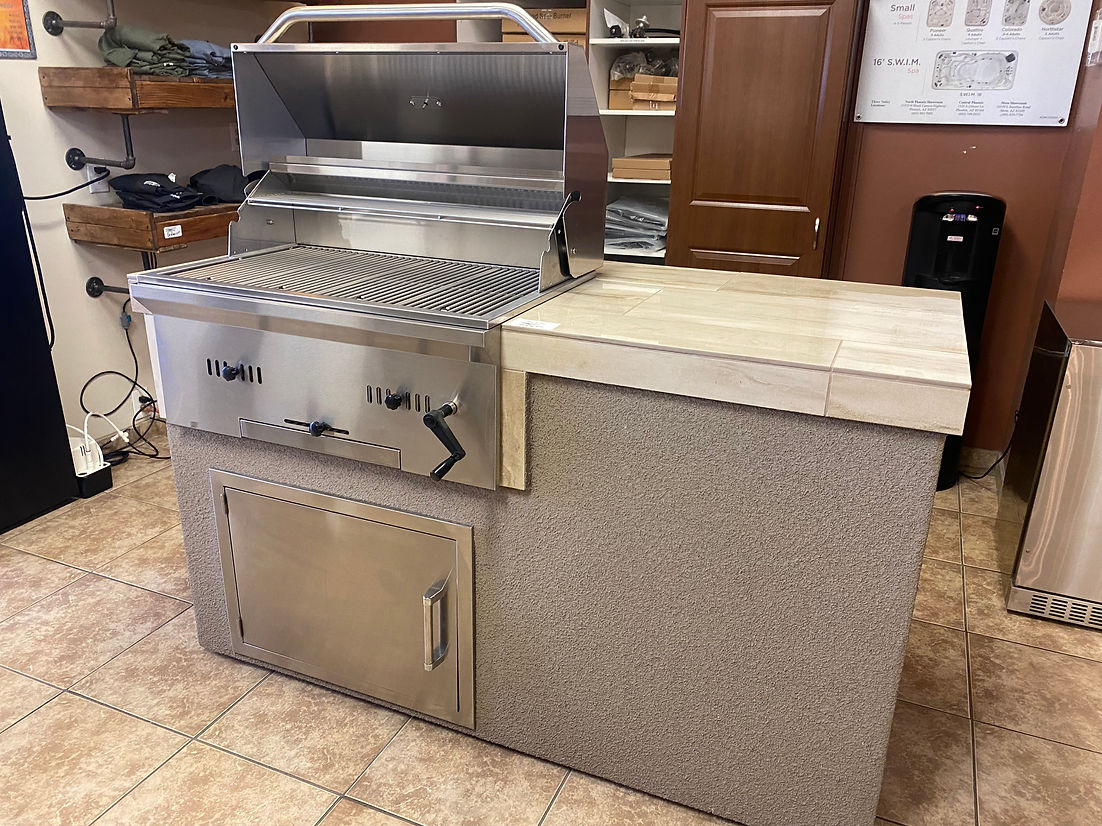 Charcoal BBQ Island
