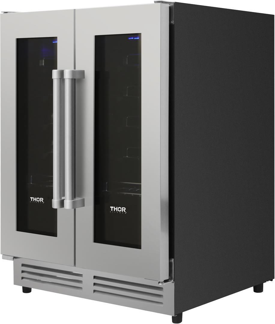 THOR Kitchen 24 in. 42 Bottle Dual Zone Wine Cooler, TWC2402
