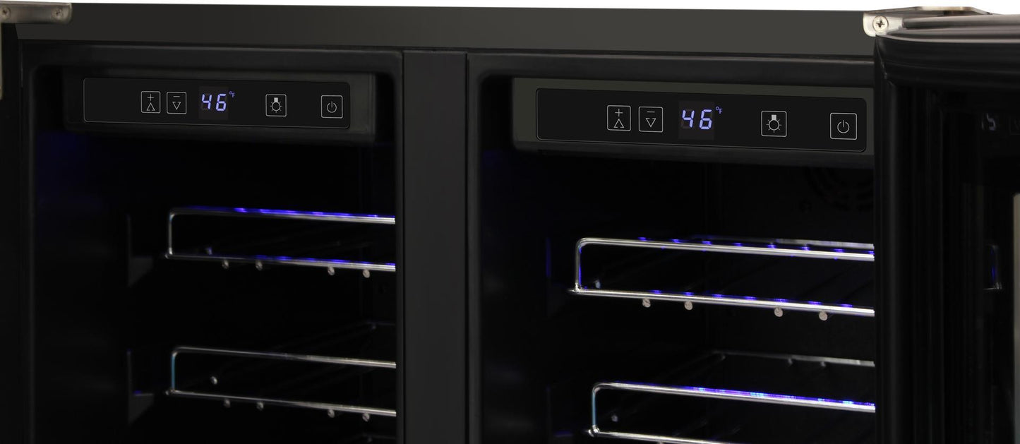 THOR Kitchen 24 in. 42 Bottle Dual Zone Wine Cooler, TWC2402