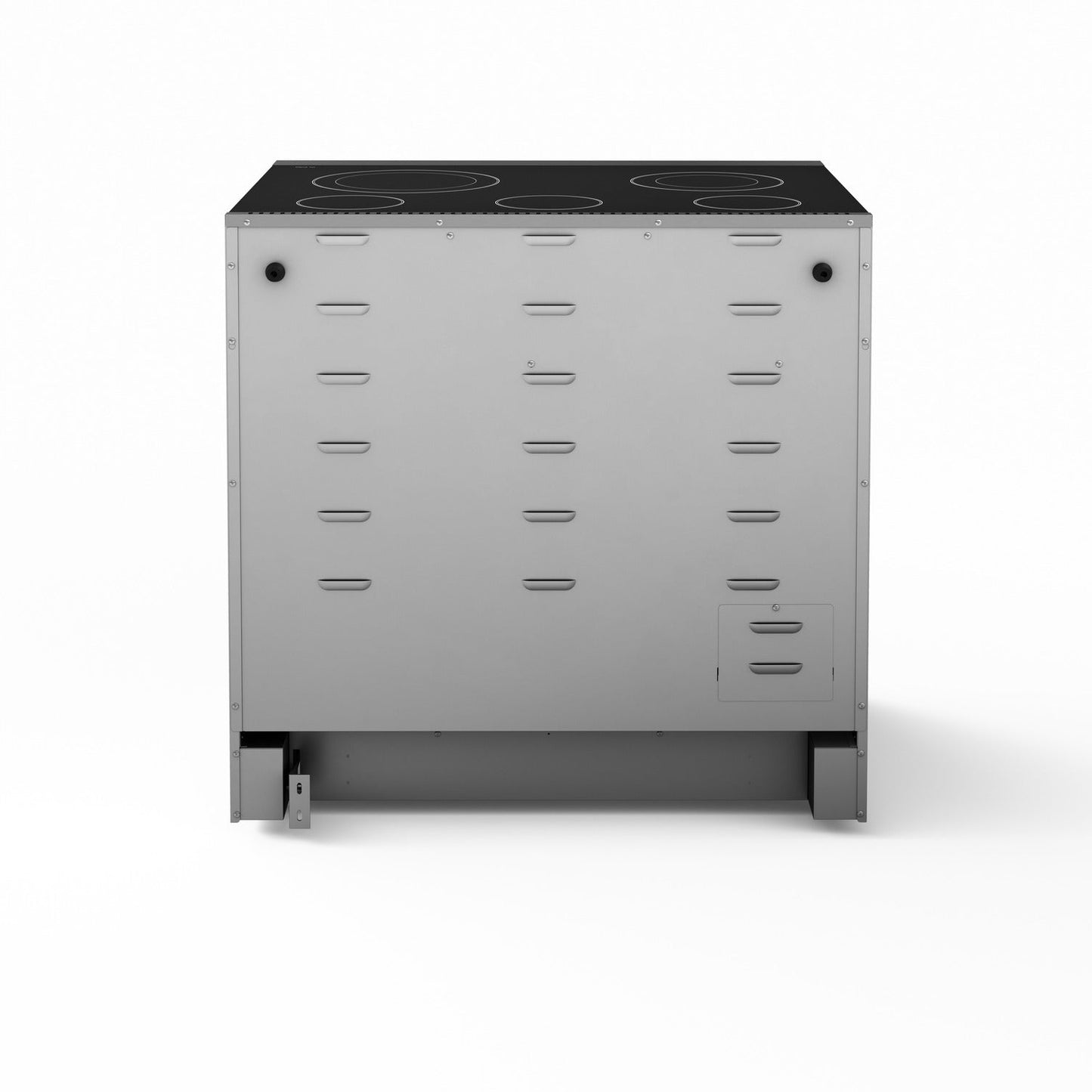 THOR Kitchen Package - 36" Electric Range, Range Hood, Microwave, Refrigerator with Water and Ice Dispenser, Dishwasher, ARE36-HRH3607-TRF3601FD-HDW2401SS-TMD2401