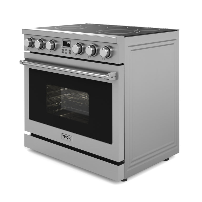 THOR Kitchen Package - 36" Electric Range, Range Hood, ARE36-HRH3607