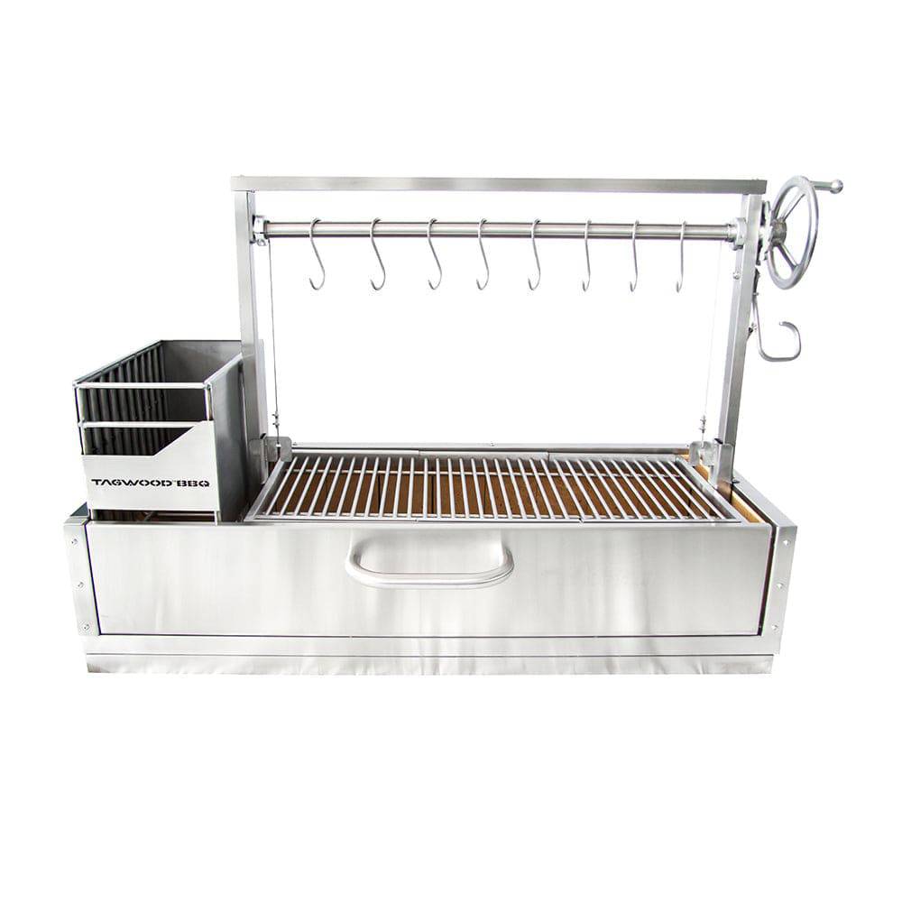 Tagwood BBQ Santa Maria Argentine Wood Fire & Charcoal Gaucho Grill Built in | BBQ05SS--