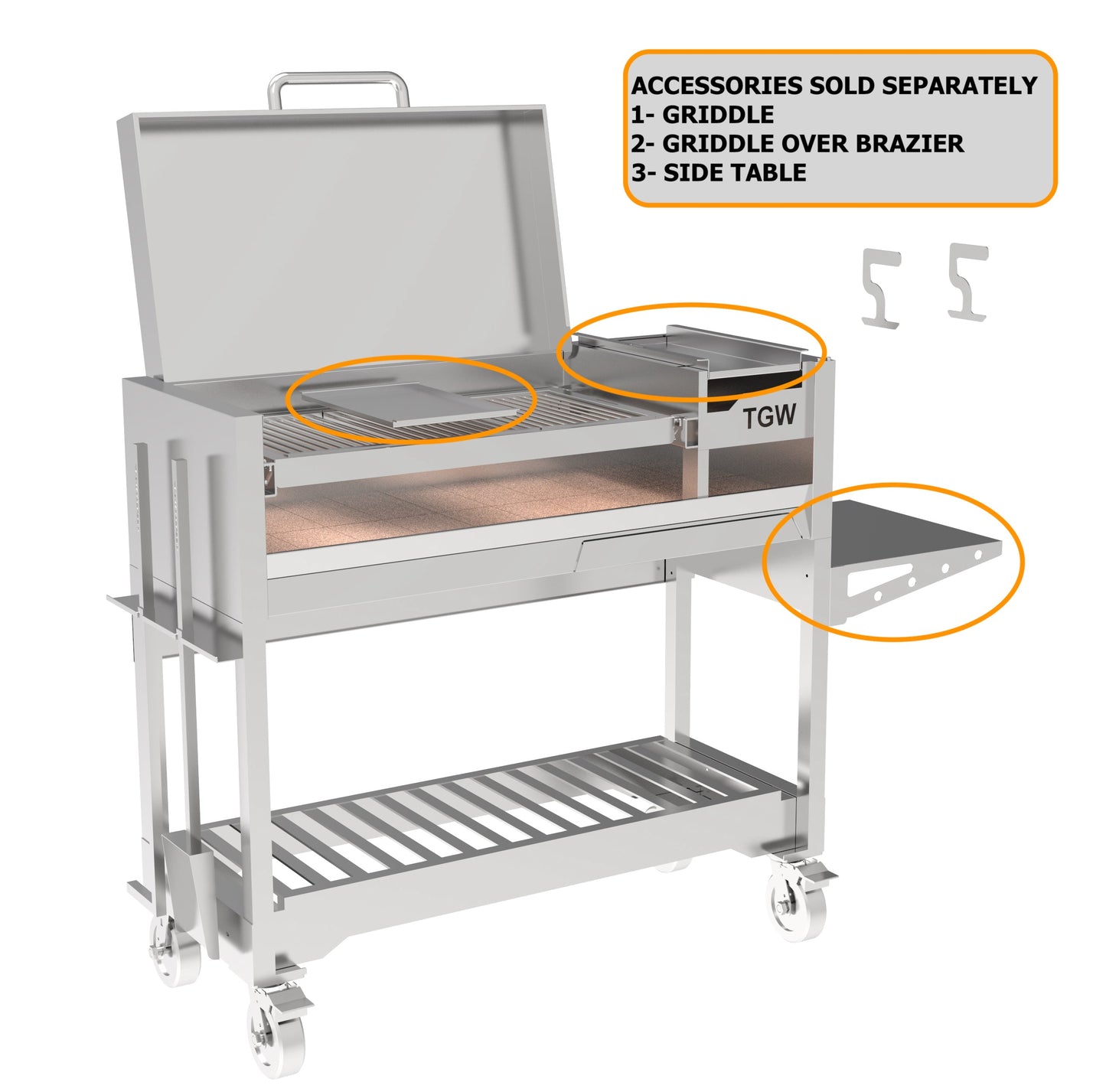 Tagwood BBQ Argentine Wood Fire & Charcoal Gaucho Grill | BBQ18SS