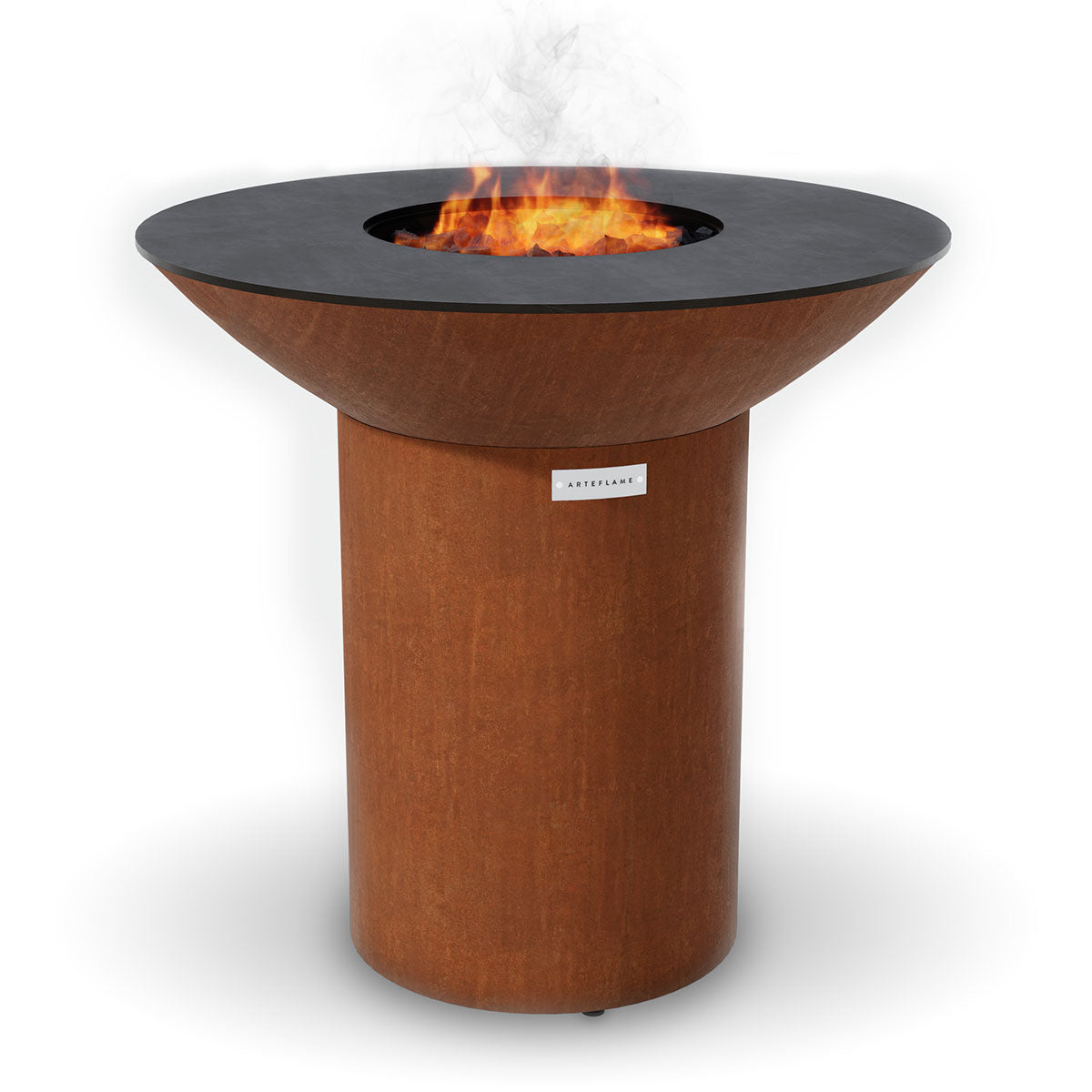 Arteflame XXL 40" Grill - High Round Base- Corten