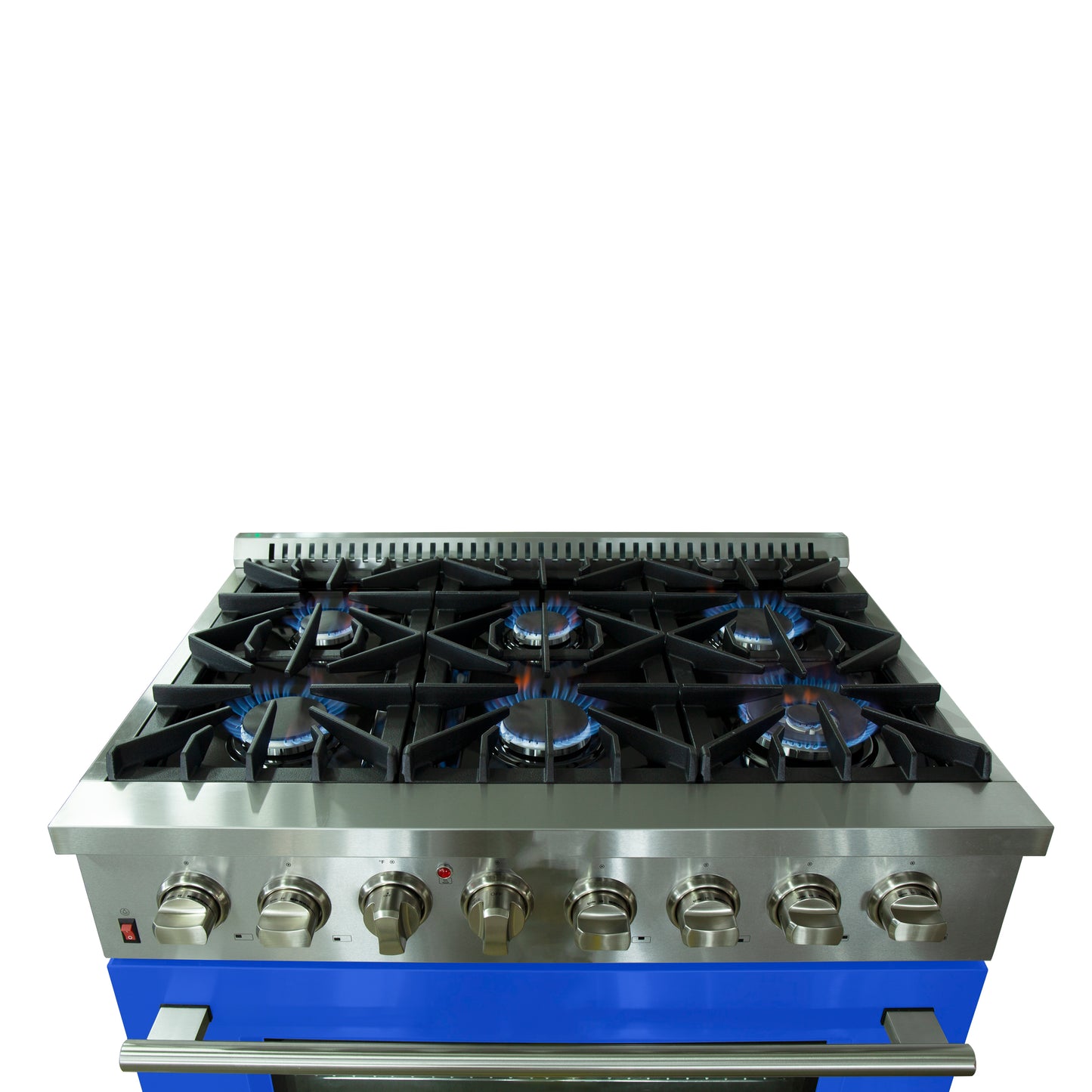 Forno Galiano 36-Inch Freestanding Dual Fuel Range, 6 Burners, Double Convection Ovens
