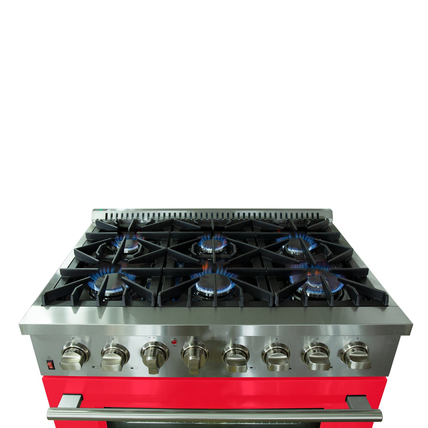 Forno Galiano 36-Inch Freestanding Dual Fuel Range, 6 Burners, Double Convection Ovens