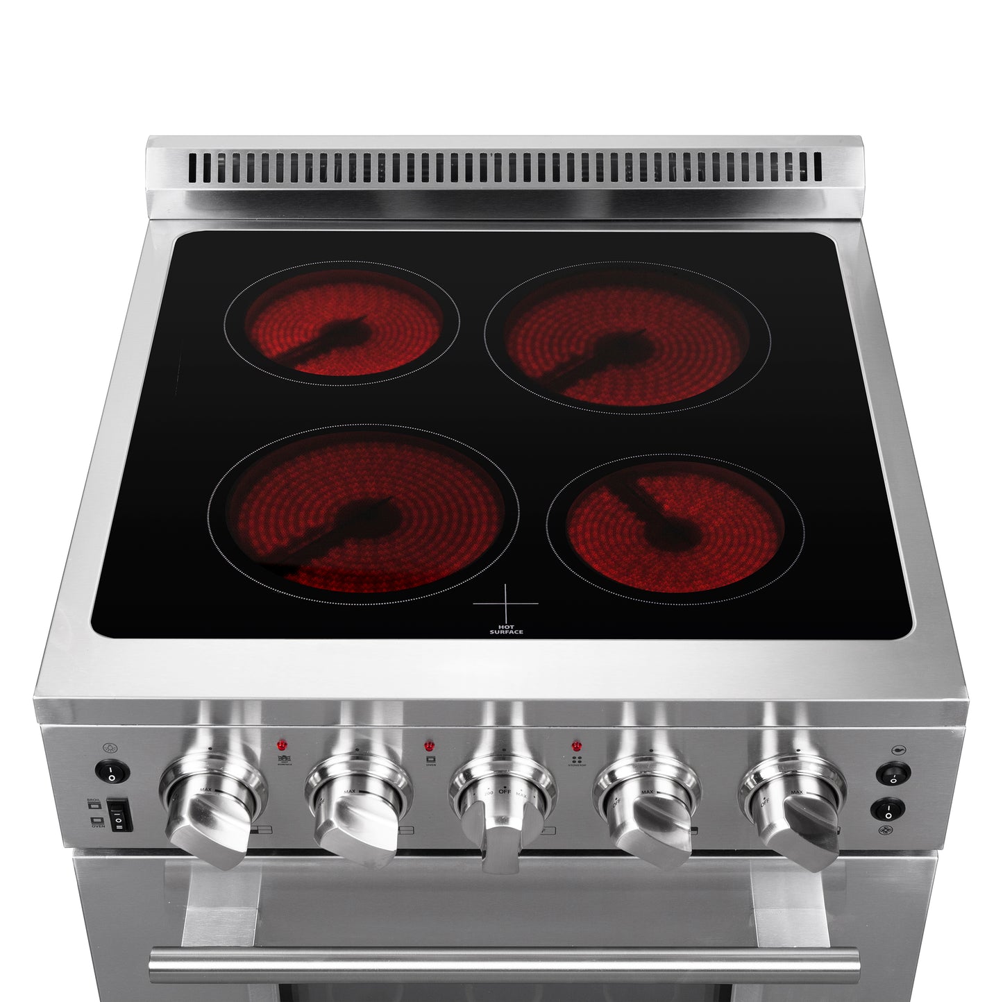 Forno Loiano 24 Inch Freestanding Electric Range Stainless Steel with Storage Drawer