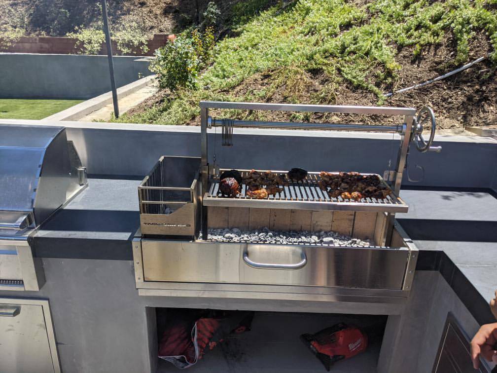 Tagwood BBQ Santa Maria Argentine Wood Fire & Charcoal Gaucho Grill Built in | BBQ05SS--