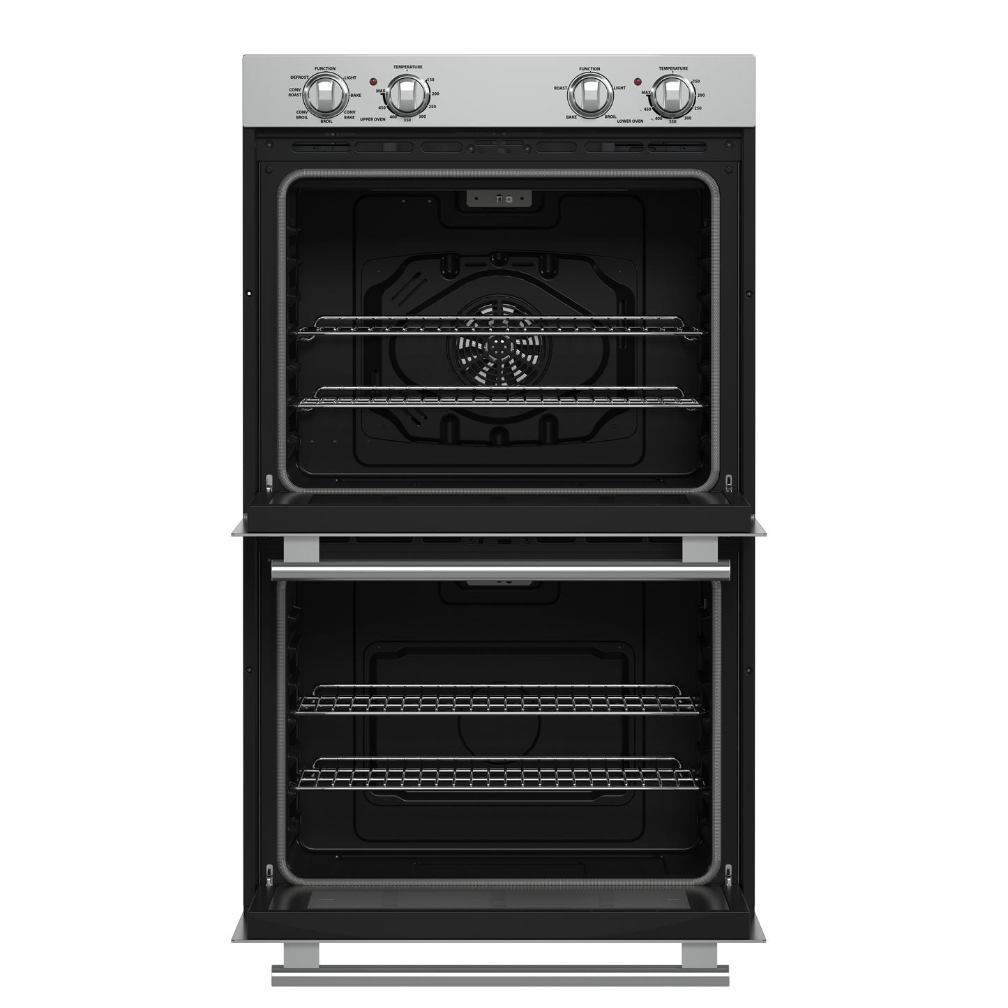 Forno Vomero 30-Inch Double Wall Oven, Stainless Steel, 10 cu.ft Total Capacity, 7100W Convection, Mechanical Controls, Self-Cleaning Function