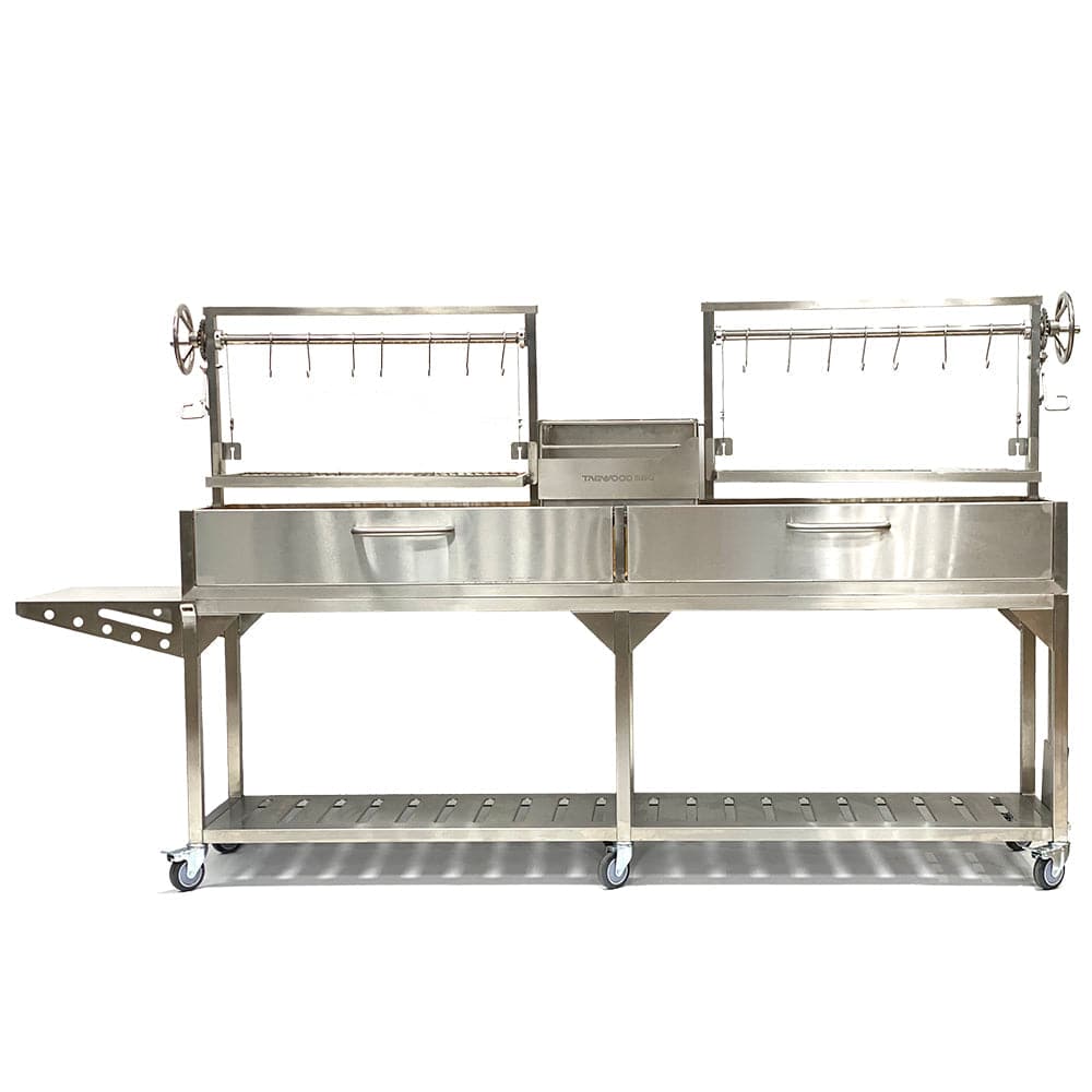 Tagwood BBQ Double Argentine Santa Maria Wood Fire & Charcoal Gaucho Grill | BBQ04SS PRE-ORDER