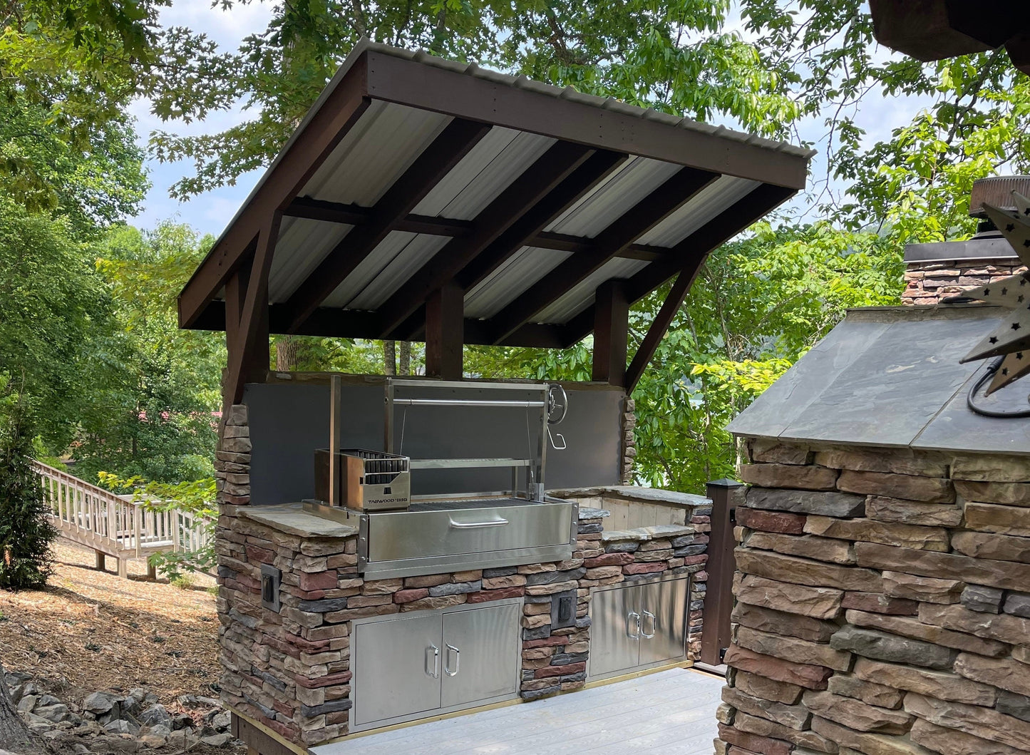 Tagwood BBQ Santa Maria Argentine Wood Fire & Charcoal Gaucho Grill Built in | BBQ05SS--