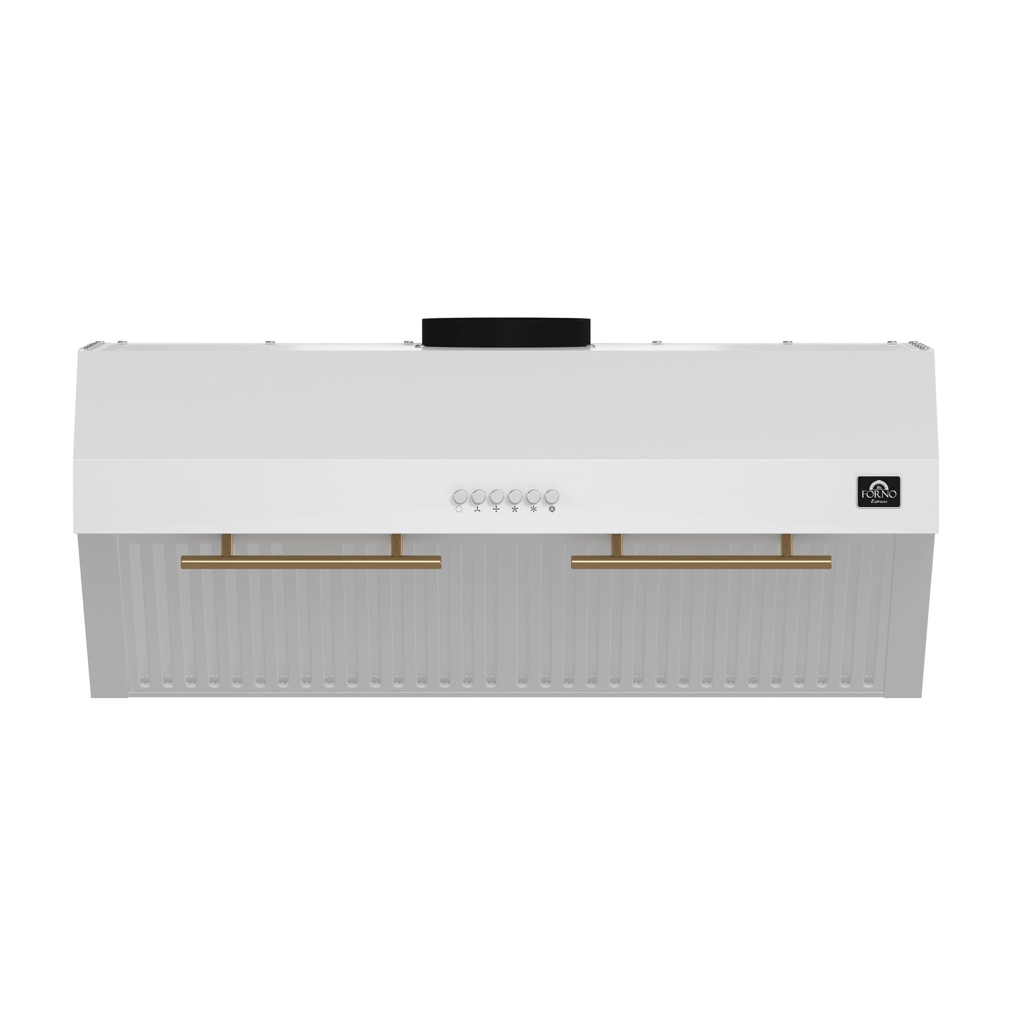 Forno Bari Espresso 30-Inch Under Cabinet Range Hood, White, 600 CFM, LED Lighting, Dishwasher-Safe Baffle Filters, 3-Speed Fan Control