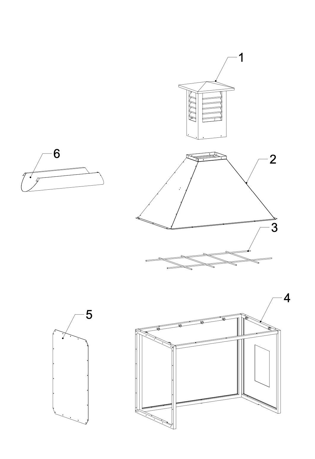 Tagwood BBQ Attachment Built-in Smoke Hood -- ASH05- PRE-ORDER