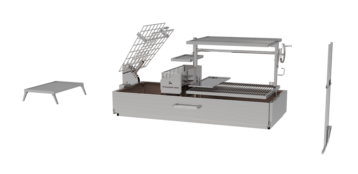 Tagwood BBQ Argentine Santa Maria Wood Fire & Charcoal Gaucho Grill | BBQ28SS