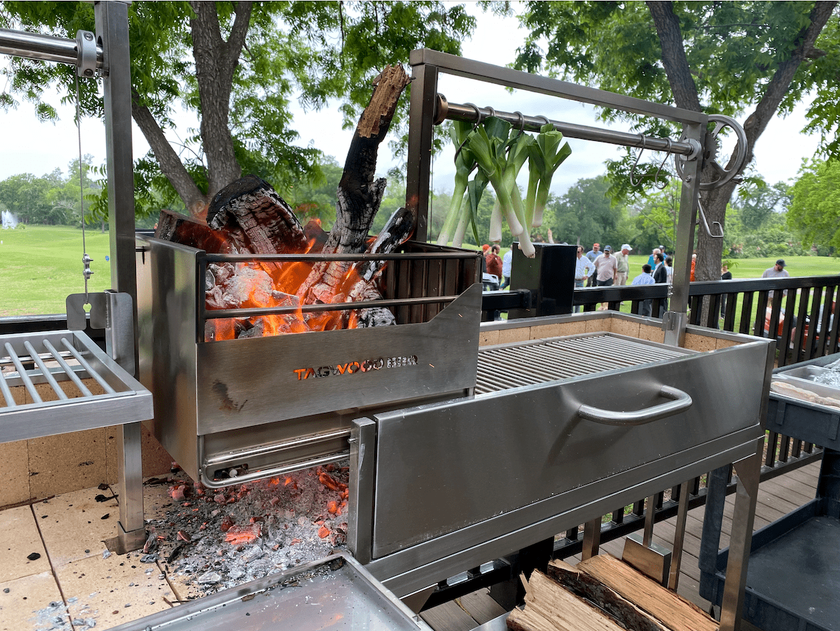 Tagwood BBQ Double Argentine Santa Maria Wood Fire & Charcoal Gaucho Grill | BBQ04SS PRE-ORDER