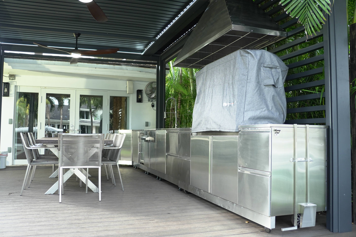 Tagwood BBQ Santa Maria Argentine Wood Fire & Charcoal Gaucho Grill Built in | BBQ05SS--