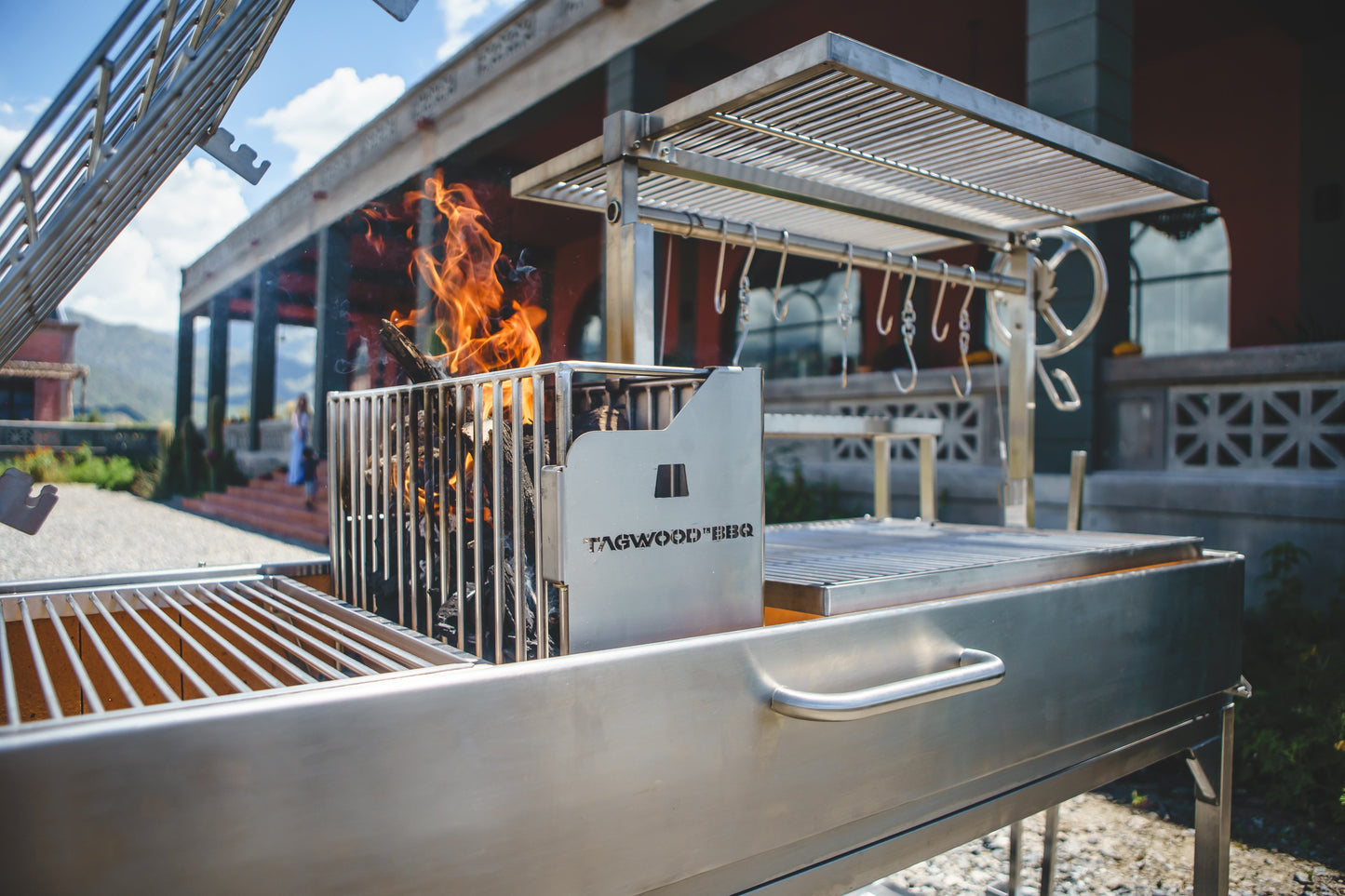 Tagwood BBQ Argentine Santa Maria Wood Fire & Charcoal Gaucho Grill | BBQ26SS