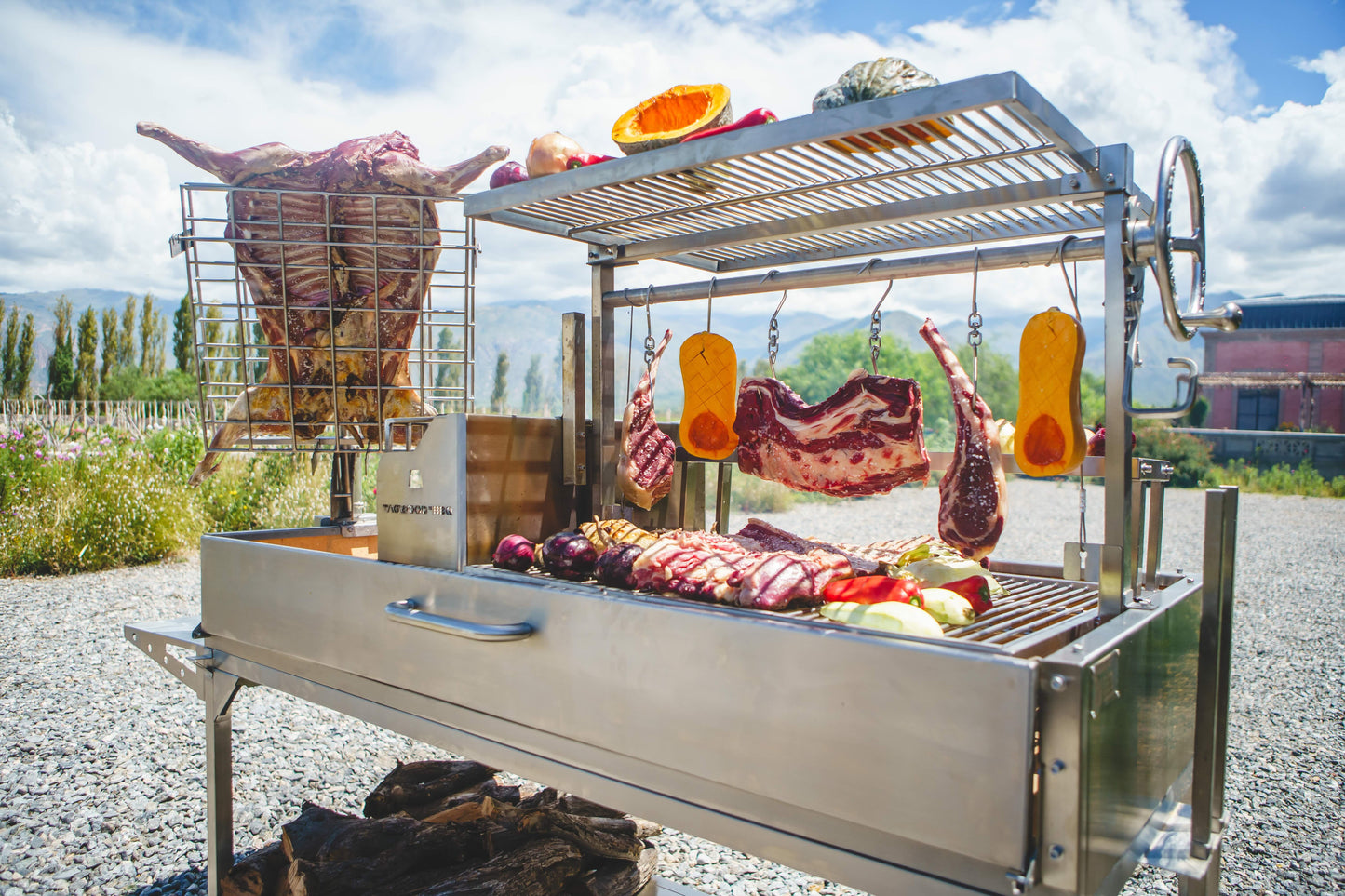 Tagwood BBQ Argentine Santa Maria Wood Fire & Charcoal Gaucho Grill | BBQ26SS