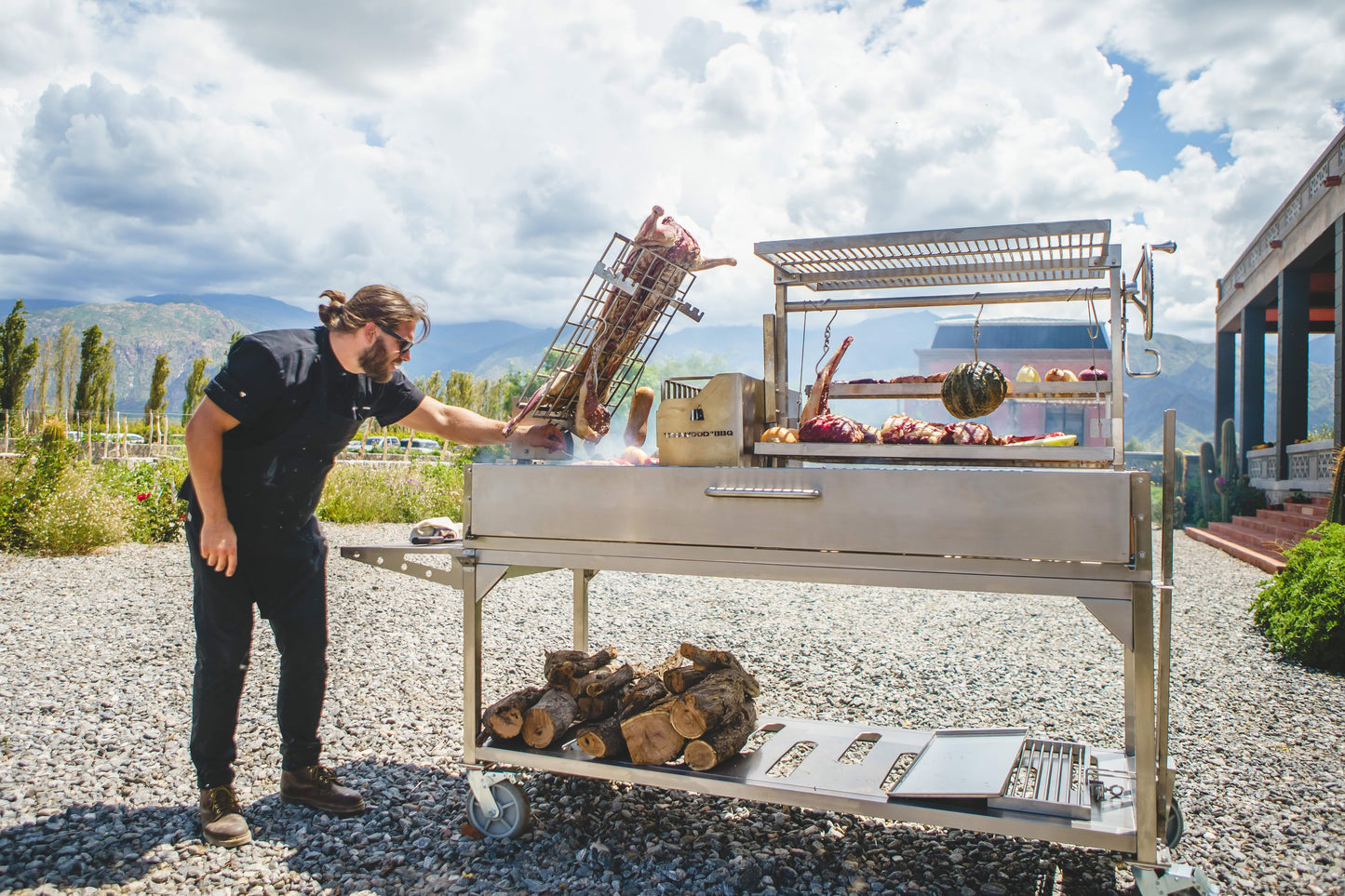Tagwood BBQ Argentine Santa Maria Wood Fire & Charcoal Gaucho Grill | BBQ26SS