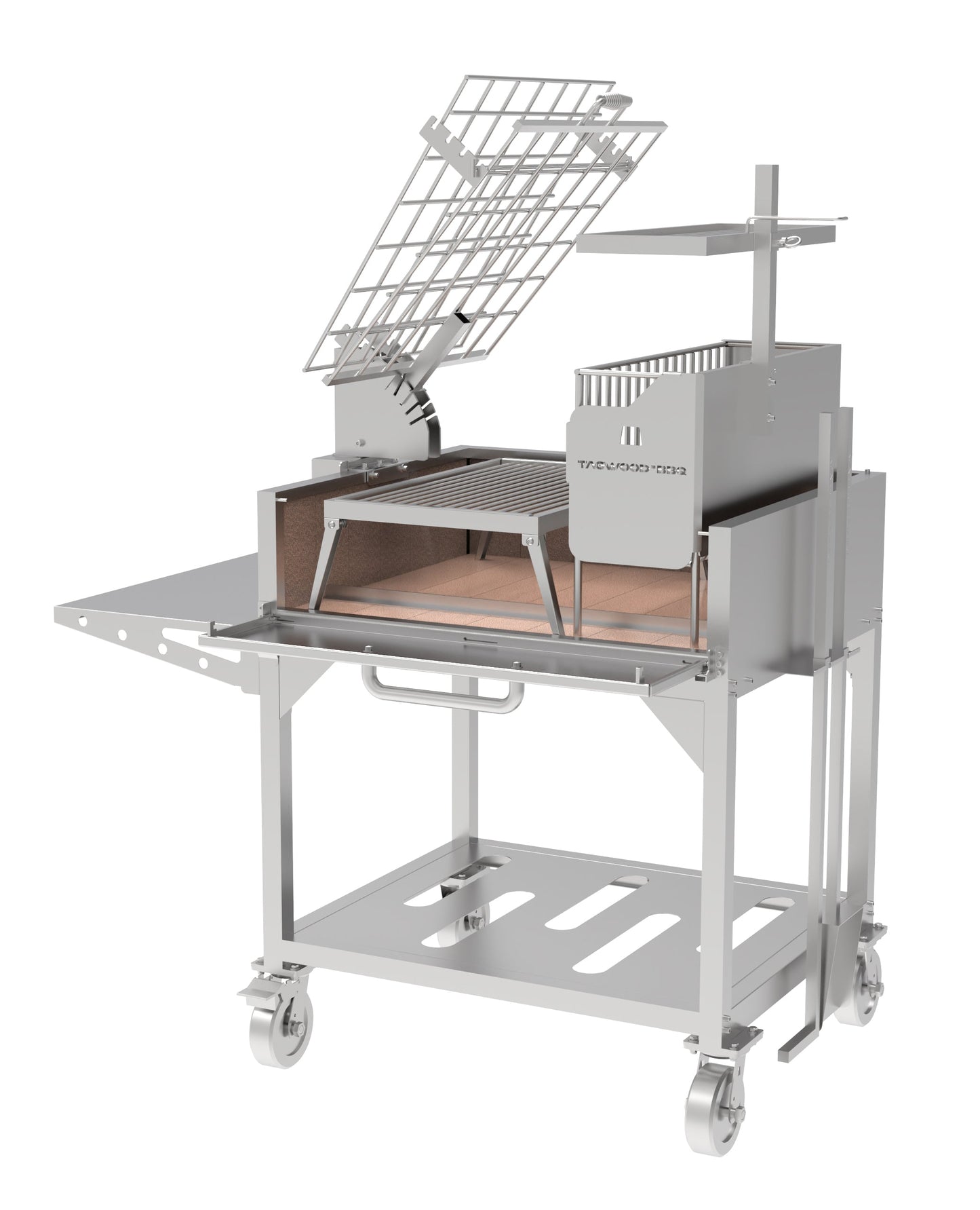 Tagwood BBQ Argentine Clamp Grill with firebox | BBQ33SS