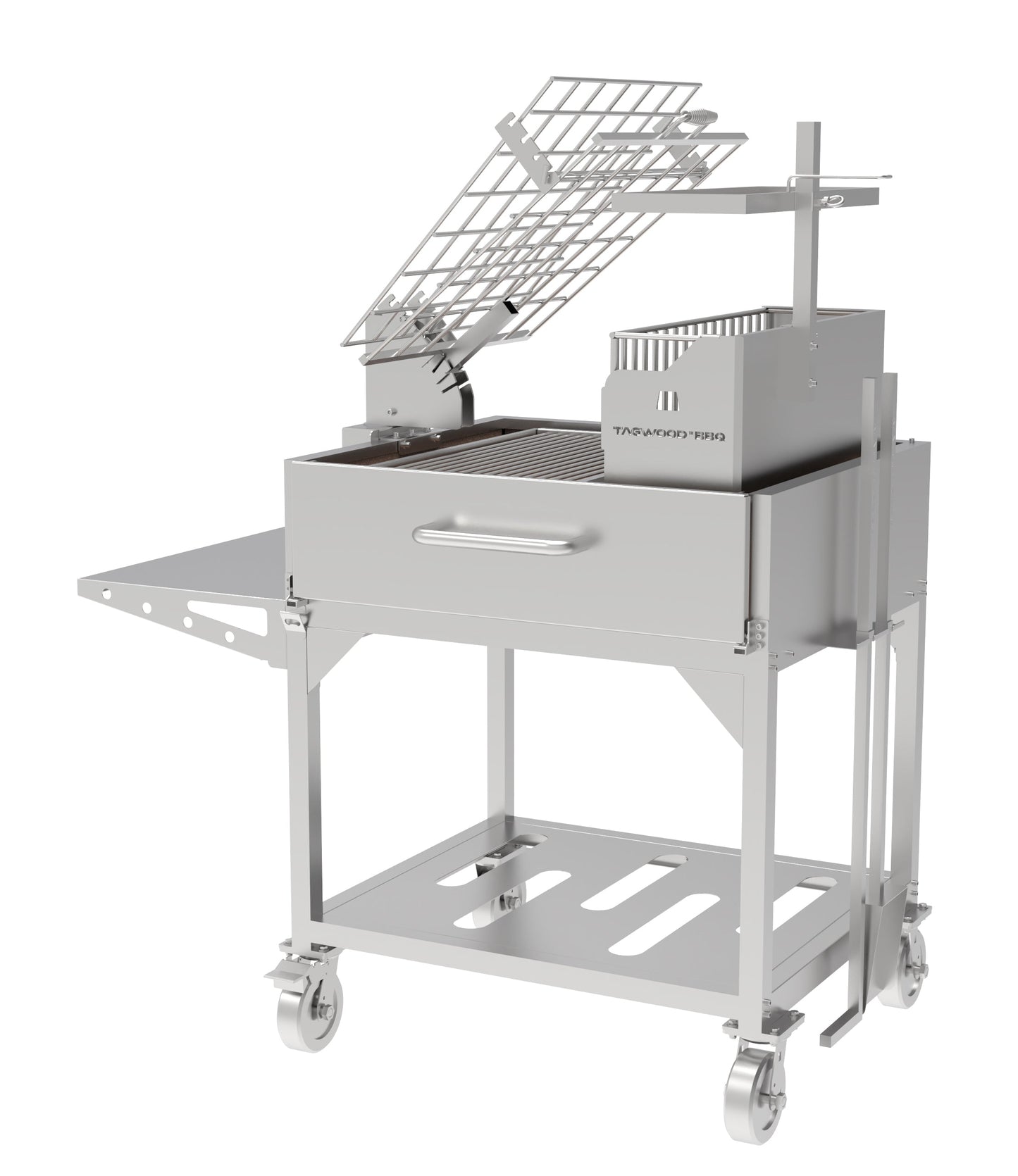 Tagwood BBQ Argentine Clamp Grill with firebox | BBQ33SS