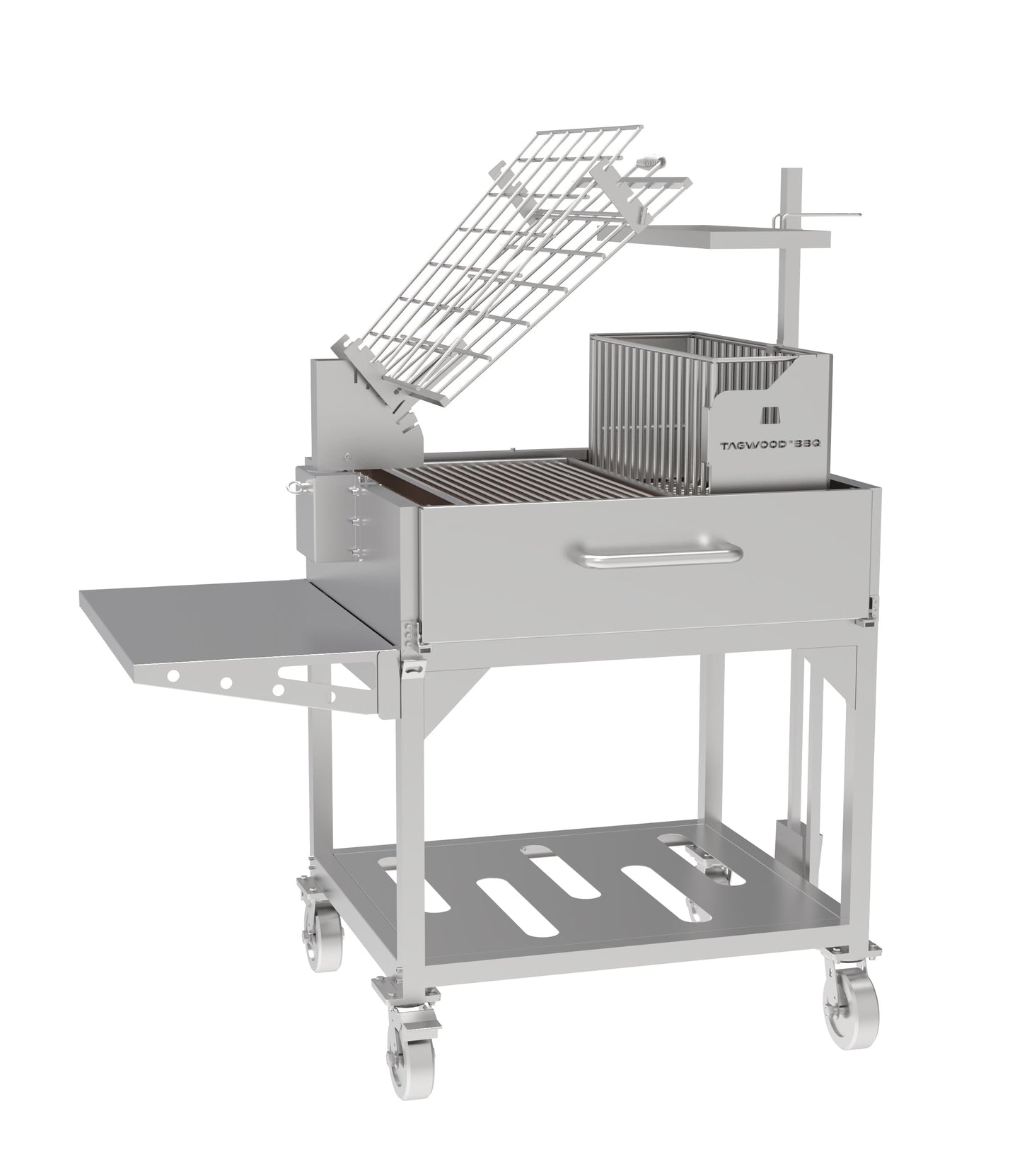 Tagwood BBQ Argentine Clamp Grill with firebox | BBQ33SS