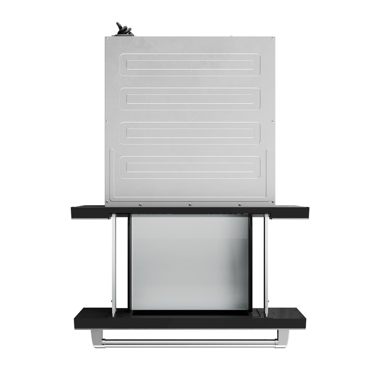 THOR Contemporary Package - 36" Gas Range, Range Hood, Refrigerator and Microwave, ARG36LP-HRH3607-TRF3601FD-TMD3002