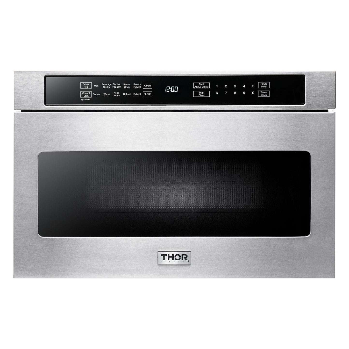 THOR Kitchen Package - 36" Electric Range, Range Hood, Microwave, HRE3601-HRH3607-TMD2401