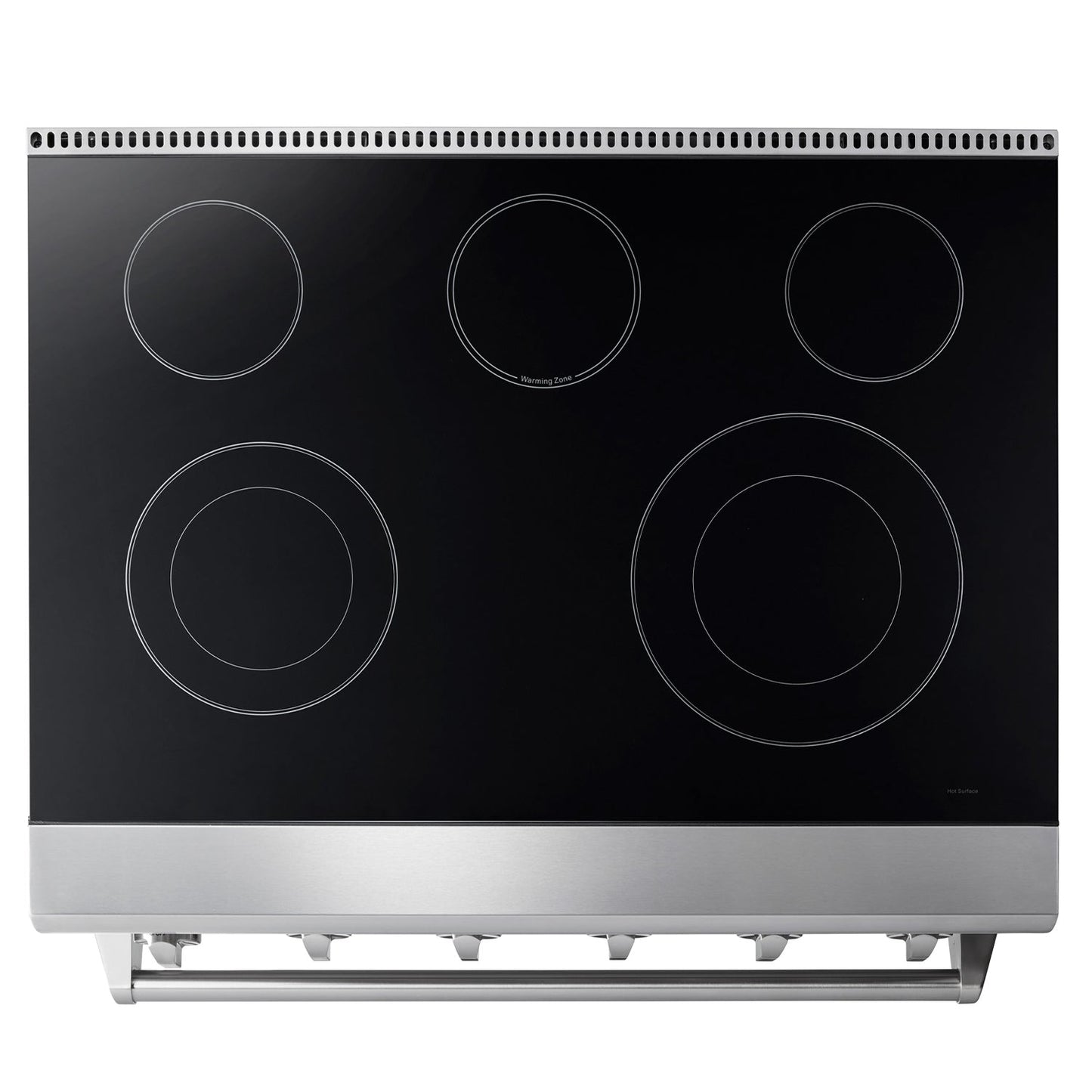 THOR Kitchen Package - 36" Electric Range, Range Hood, Refrigerator, Dishwasher, Wine Cooler, HRE3601-HRH3607-TRF3602-HDW2401SS-TWC2402