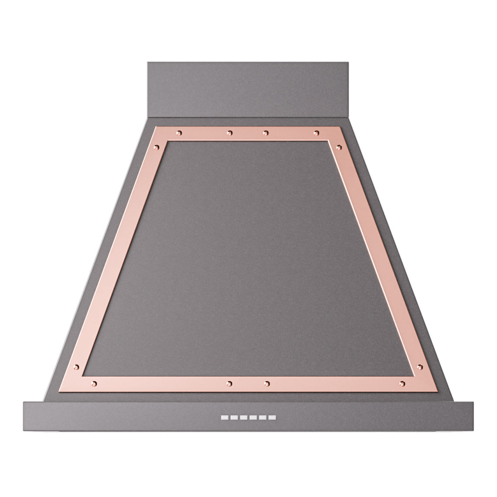 ILVE Nostalgie II Noblesse 30" Graphite Matte Range Hood with 600 CFM
