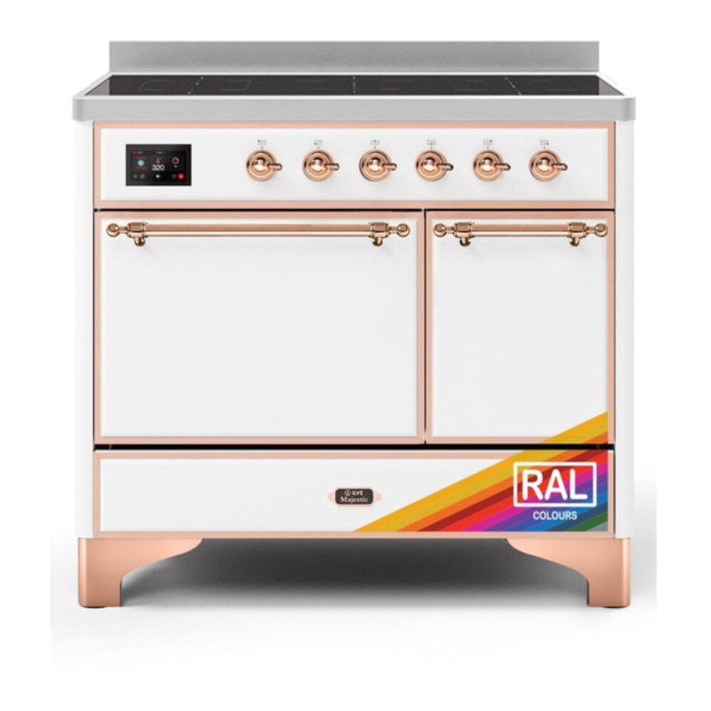 ILVE Majestic II 40" RAL Induction Range with 6 Elements Solid Door