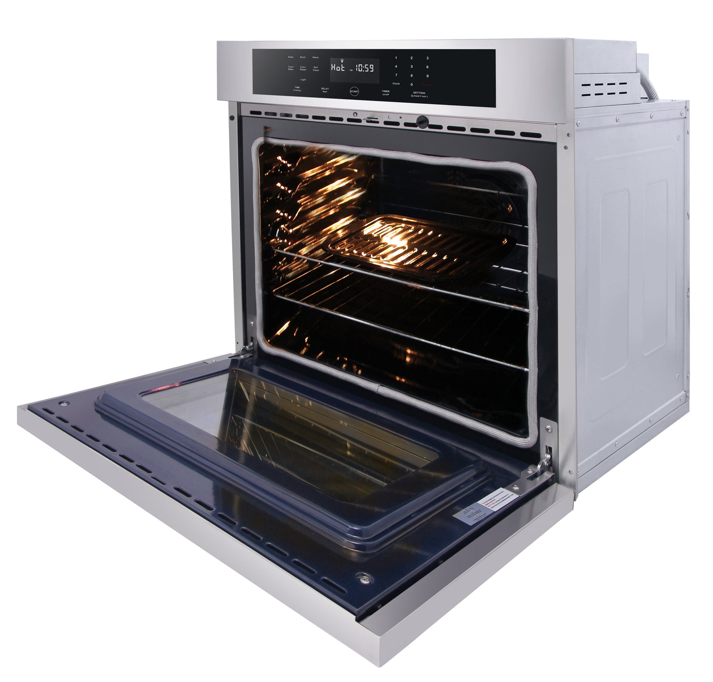 THOR Kitchen 30 in. Professional Self-Cleaning Wall Oven in Stainless Steel, HEW3001
