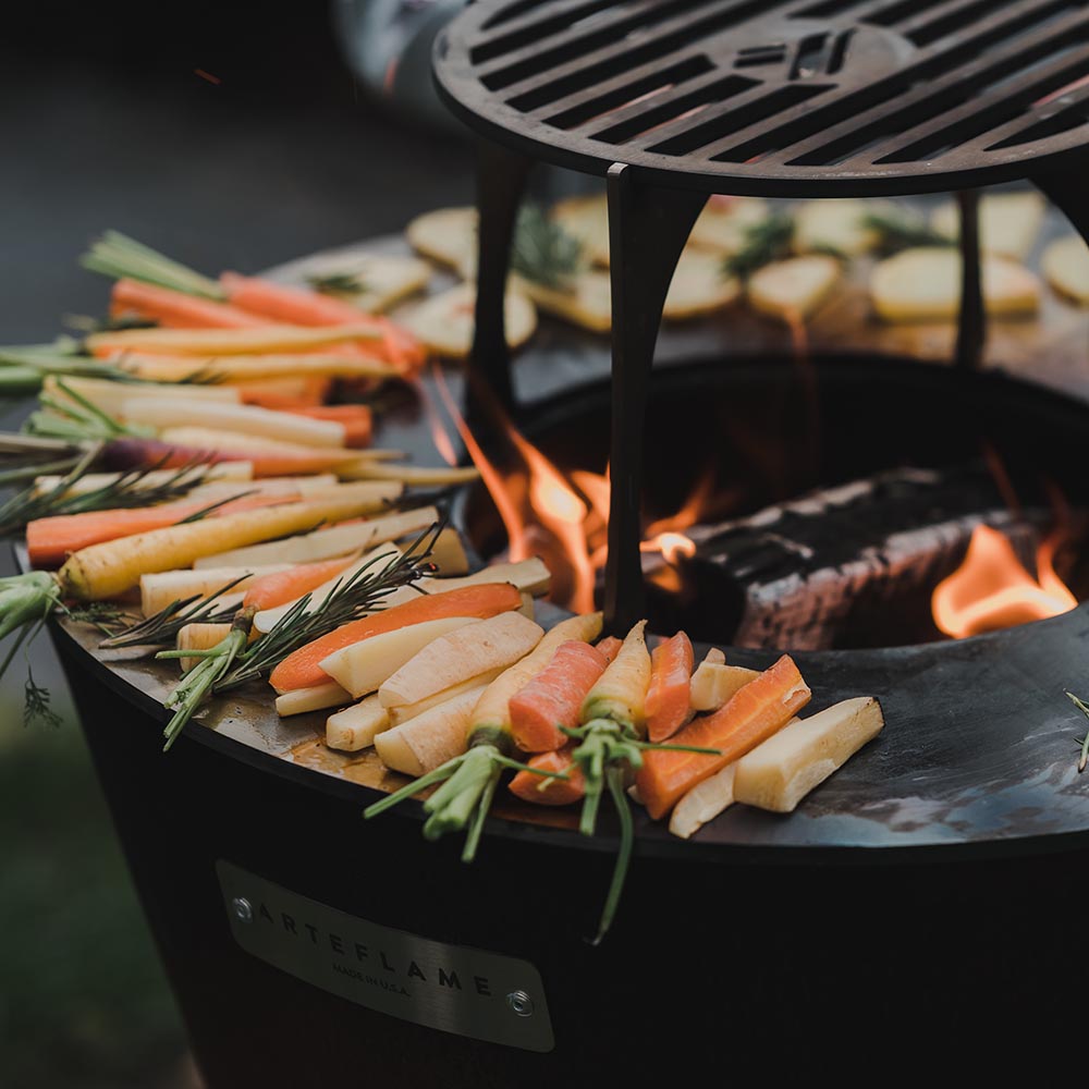 Arteflame XXL 40" Grill - High Round Base- Corten