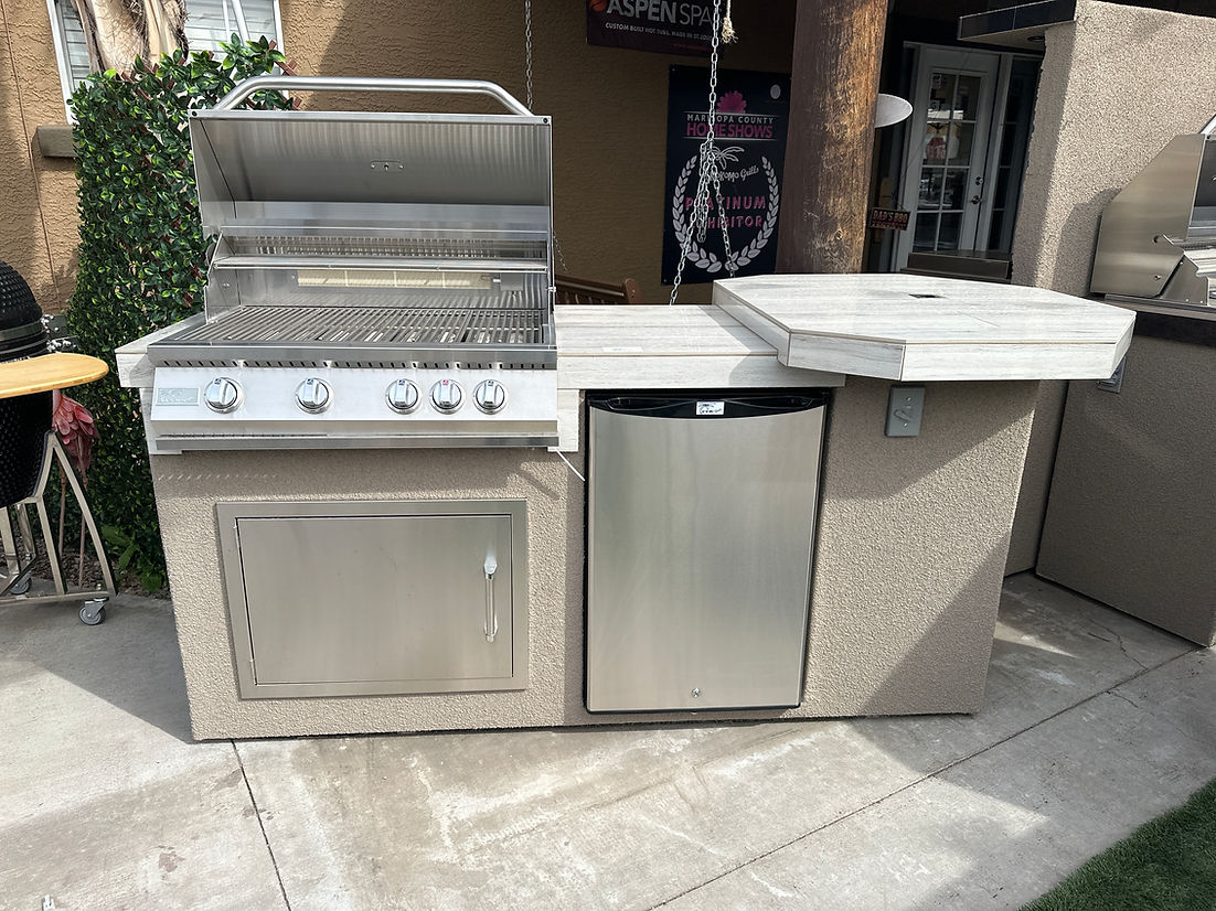 KoKoMo Grills 7'6" Poly High Bar Outdoor Kitchen Island - Poly