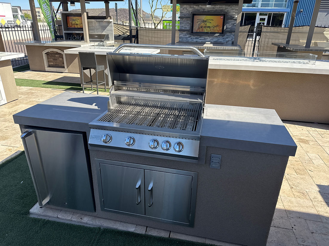 7' Bbq Island