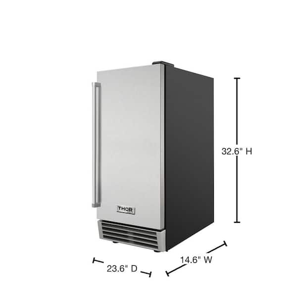 THOR Kitchen 15 inch Built-in 50 lbs. Ice Maker in Stainless Steel, TIM1501