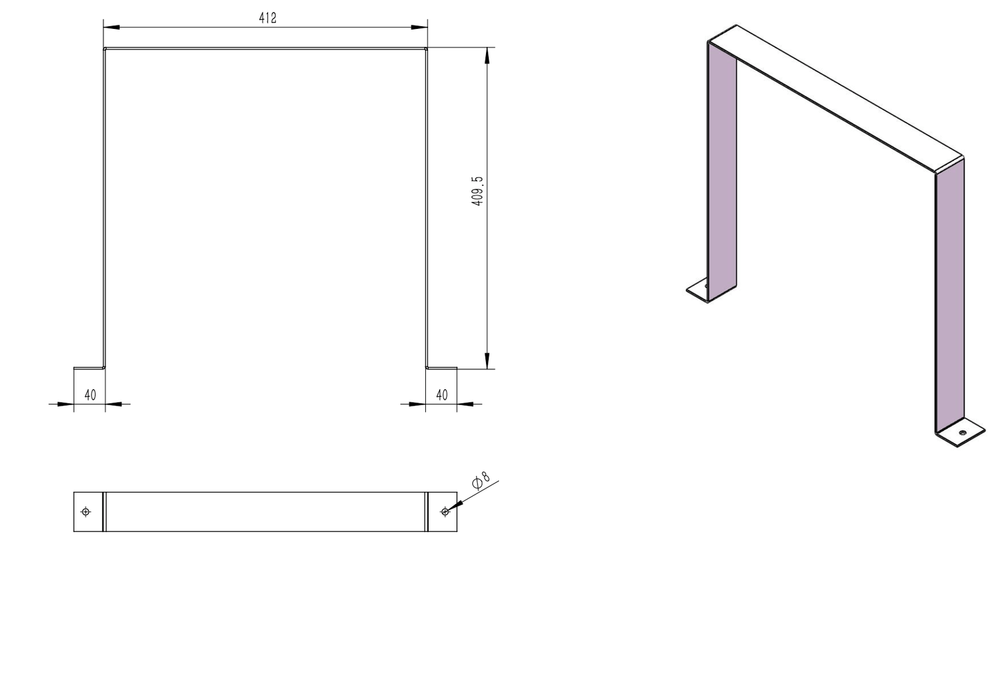 Tagwood BBQ Wall Fastener for Smoke Hood