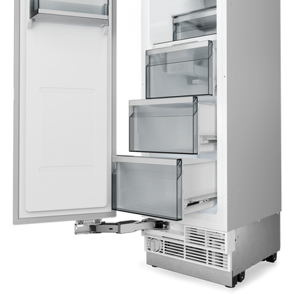 THOR Kitchen X-Series 18" 8.6 cu. ft. Stainless Steel Built-In Freezer Column with Automatic Ice Maker, XRF18CFZ-SS