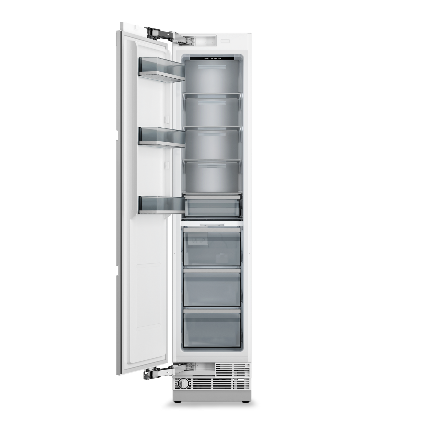 THOR Kitchen X-Series 18" 8.6 cu. ft. Stainless Steel Built-In Freezer Column with Automatic Ice Maker, XRF18CFZ-SS