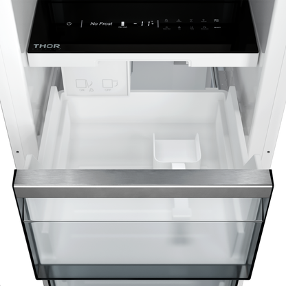 THOR Kitchen X-Series 18" 8.6 cu. ft. Stainless Steel Built-In Freezer Column with Automatic Ice Maker, XRF18CFZ-SS