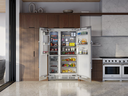THOR Kitchen X-Series 18" 8.6 cu. ft. Stainless Steel Built-In Freezer Column with Automatic Ice Maker, XRF18CFZ-SS