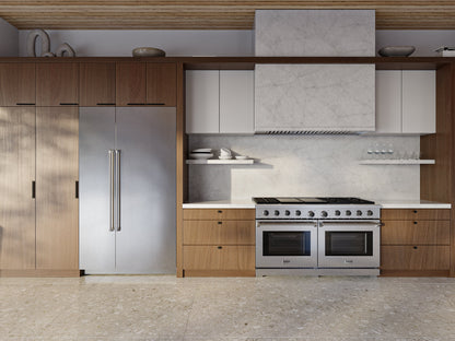 THOR Kitchen X-Series 18" 8.6 cu. ft. Stainless Steel Built-In Freezer Column with Automatic Ice Maker, XRF18CFZ-SS