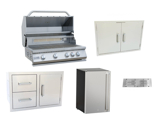 5 PIECE OUTDOOR KITCHEN PACKAGE DEAL! (15%OFF)