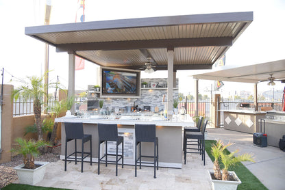 Best Outdoor Kitchen Bermuda BBQ Island with TV